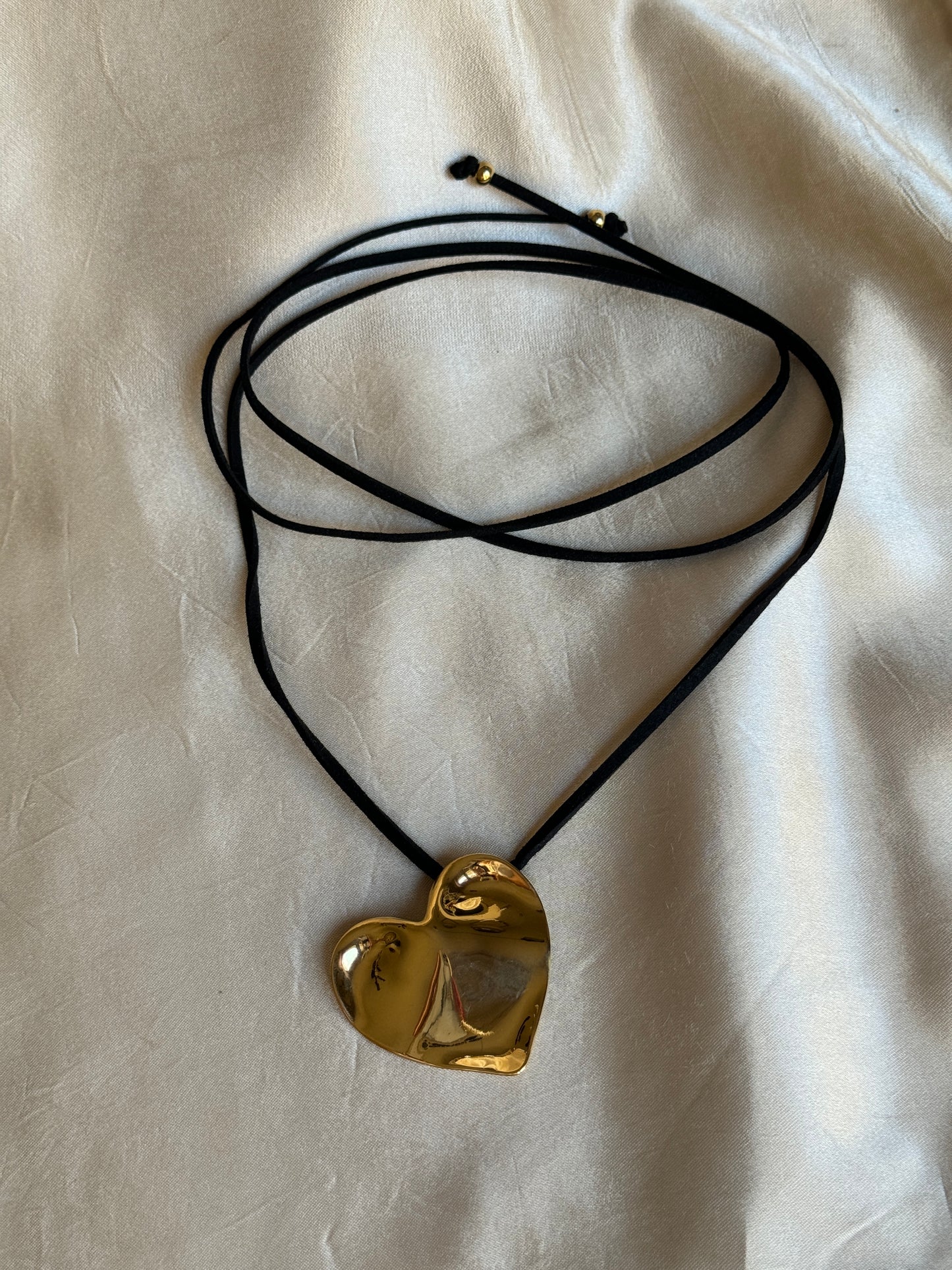 Collier corde coeur - ISABEAU