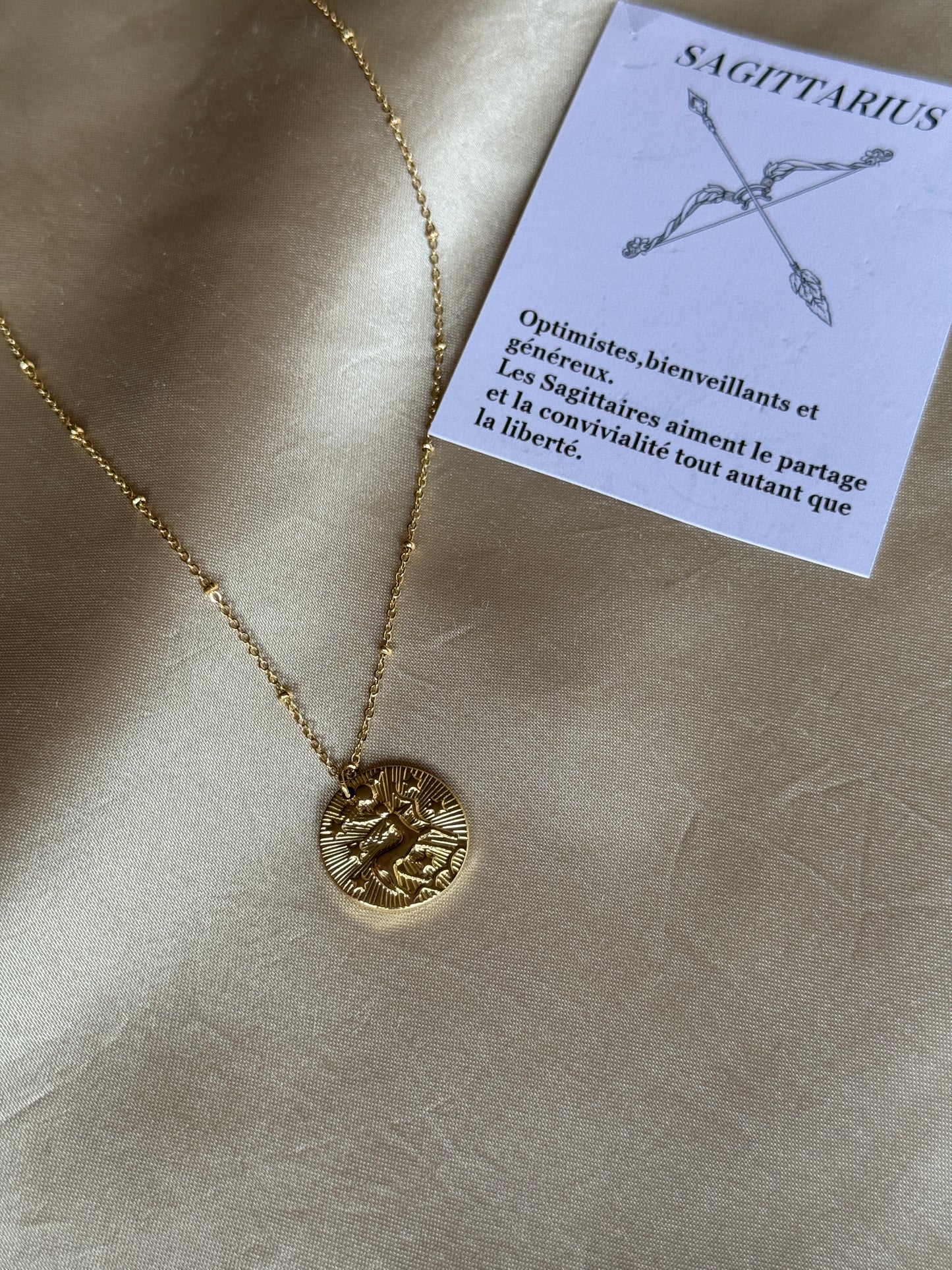 Collier doré signes astrologiques - ASTRO