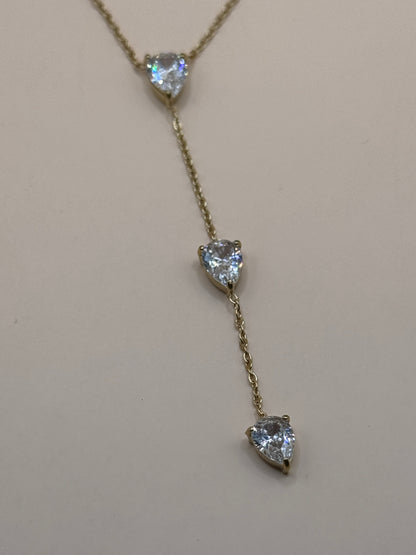 Collier Y RIVIERA doré