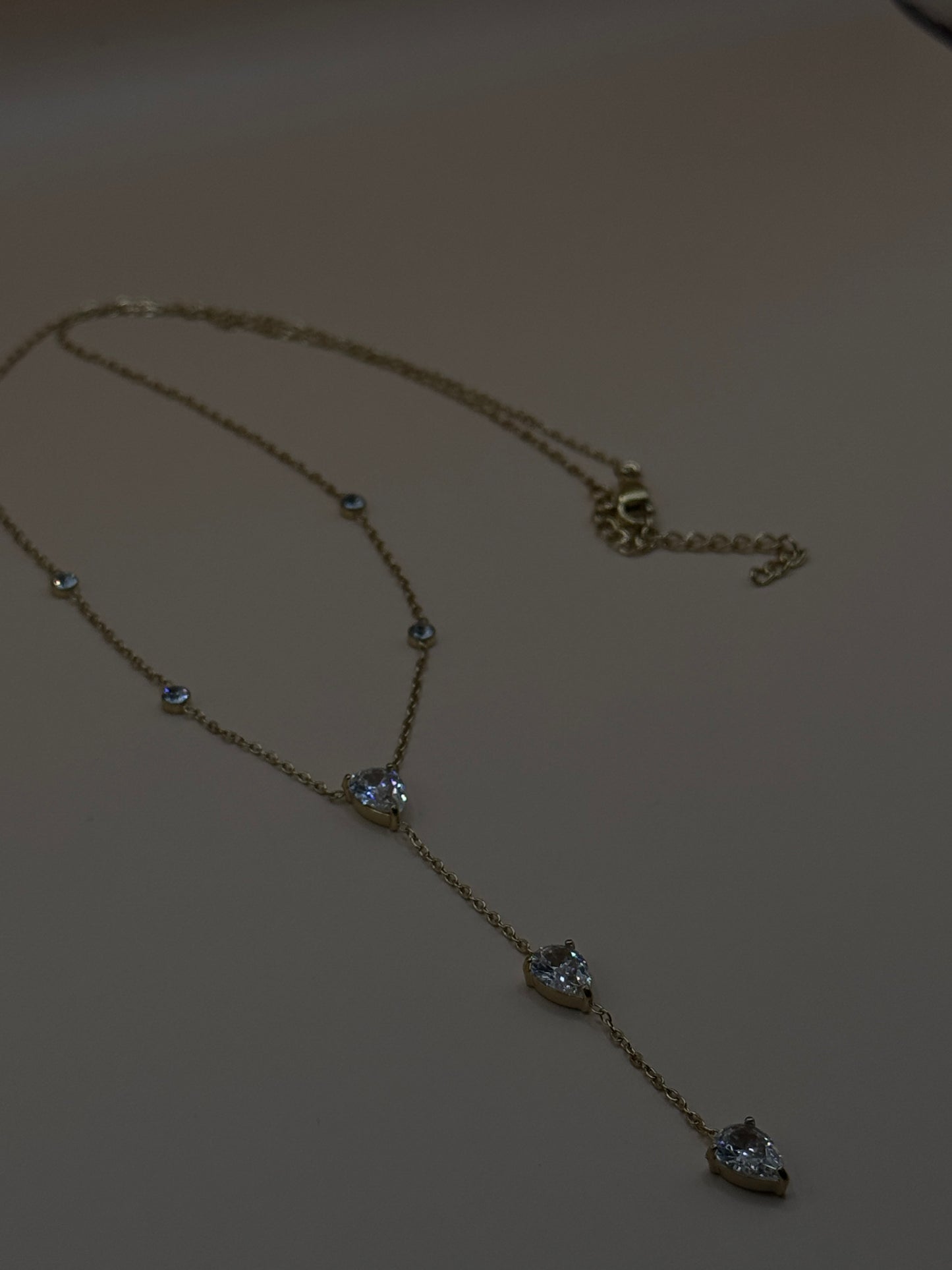 Collier Y RIVIERA doré