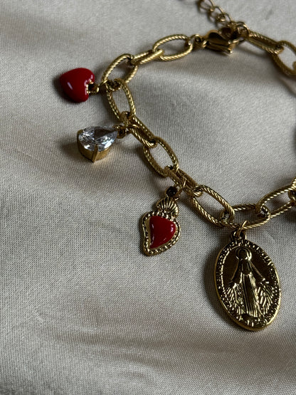 Bracelet à breloques rouge - BUFFY