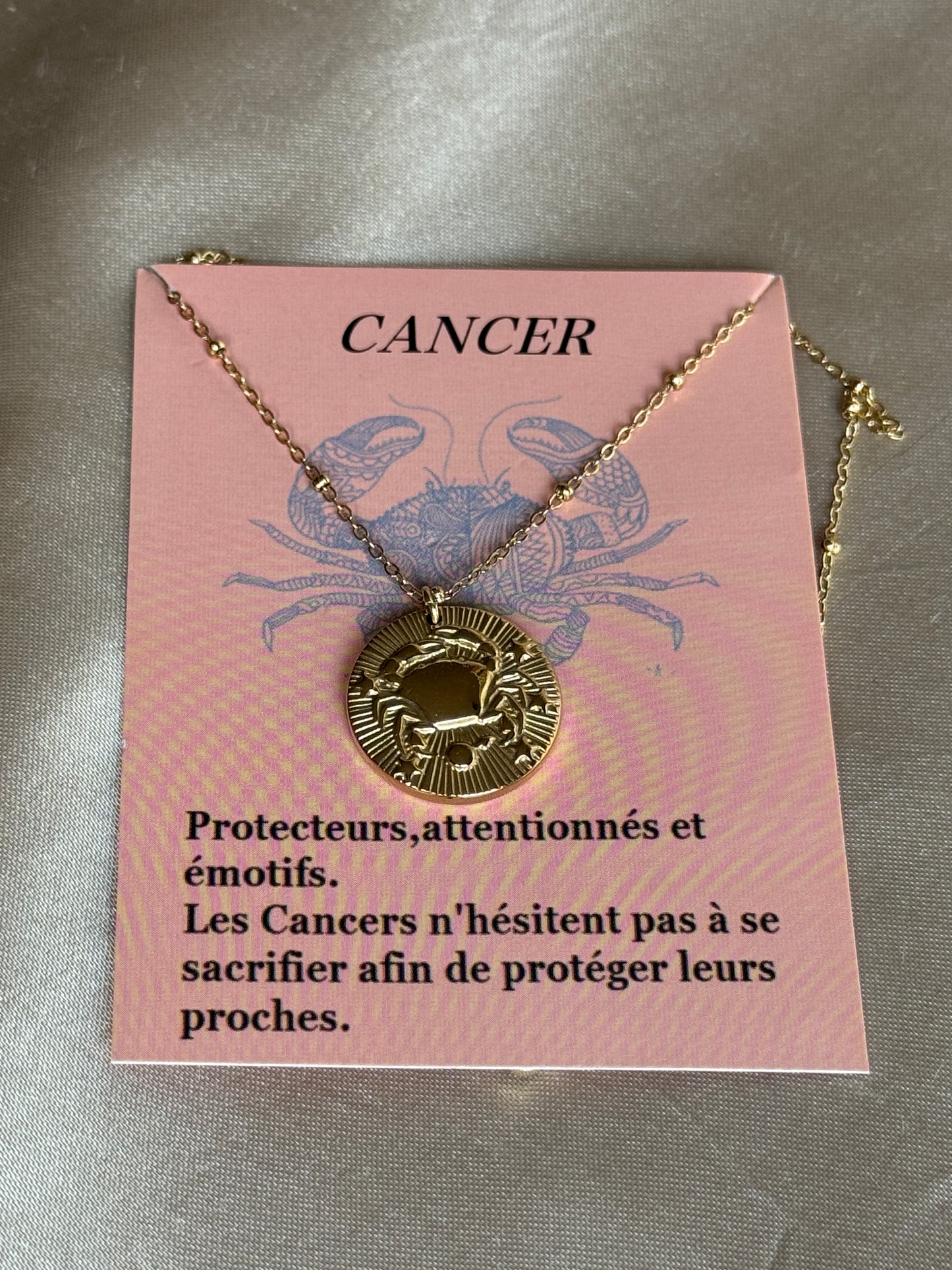 Collier doré signes astrologiques - ASTRO