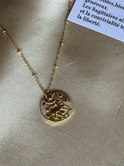 Collier doré signes astrologiques - ASTRO