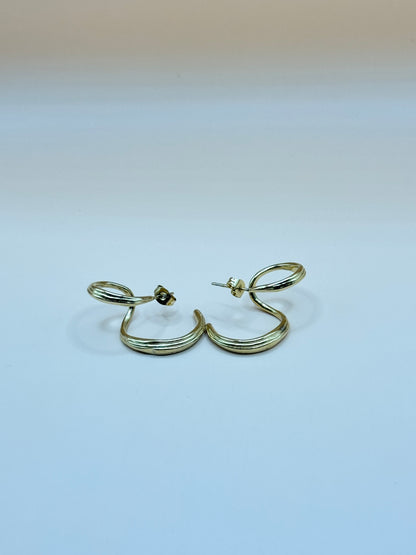 Boucles d'oreilles WAVE doré