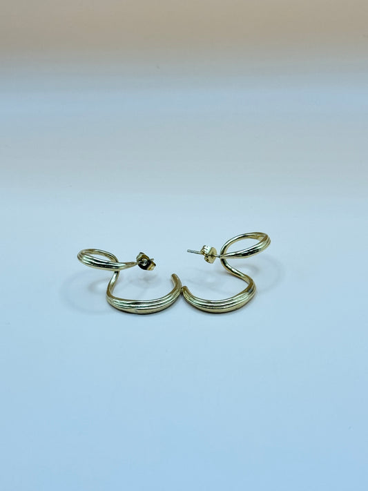 Boucles d'oreilles WAVE doré