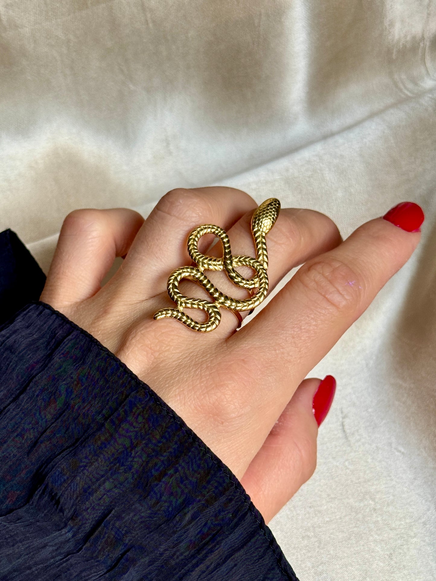 Bague serpent doré - NATACHA