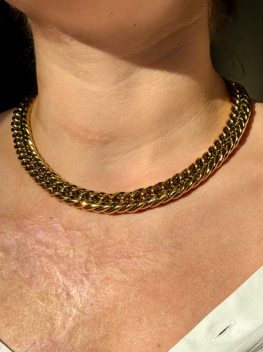 Collier doré maxi chaînes - FAITH