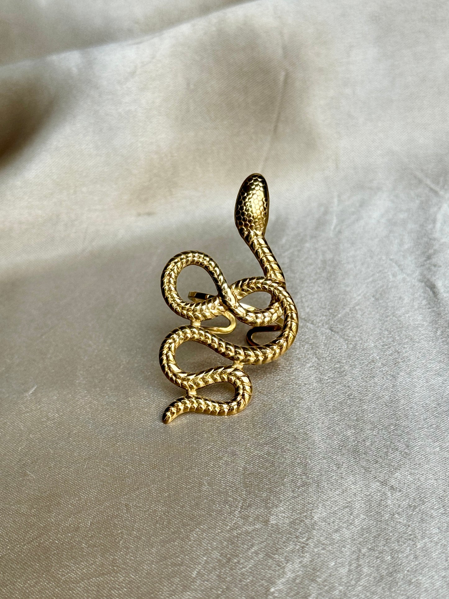 Bague serpent doré - NATACHA